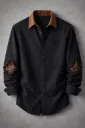 Crusix Premium Black Statement Shirt